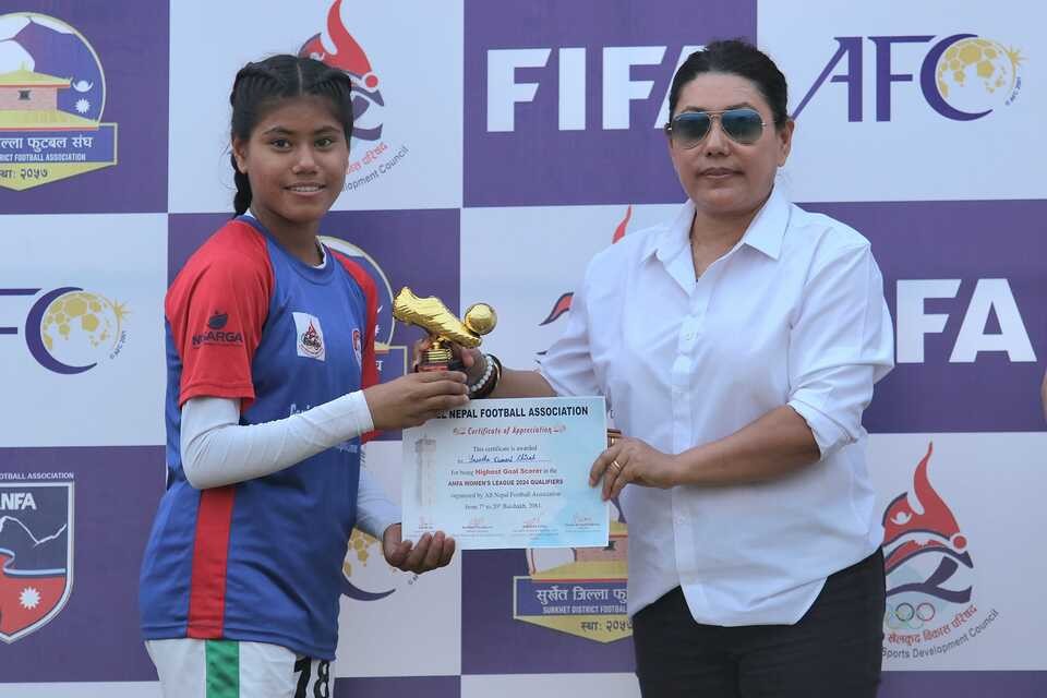 Surkhet:Nehakumari Chaudhary Of Koshi Adjudged The MVP